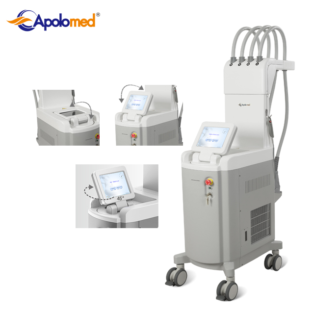 Factory making Laser Tattoo Removal System -
 1060nm diode laser body slimming machine with 4 handles for body sculpture and slimming – Apolo