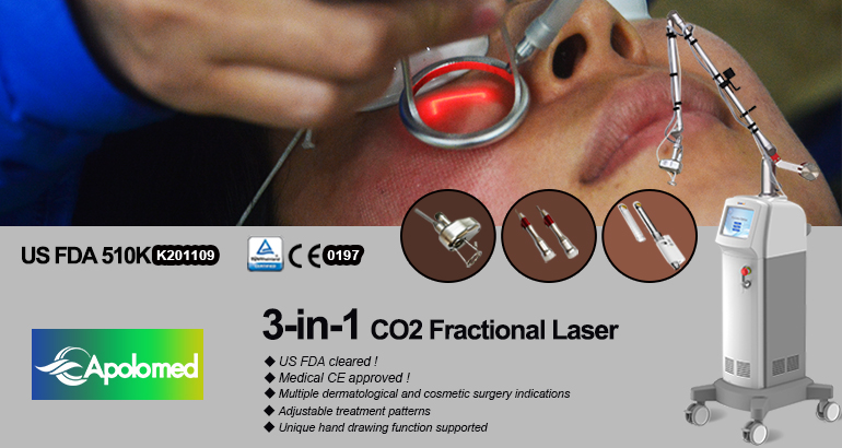 What is the role of a fractional CO2 laser?