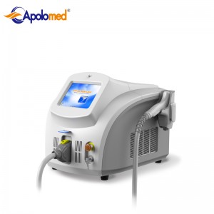 Apolo tragbares 1600 W 12 * 14 mm Diodenlaser-Haarentfernungs-Schönheitsgerät