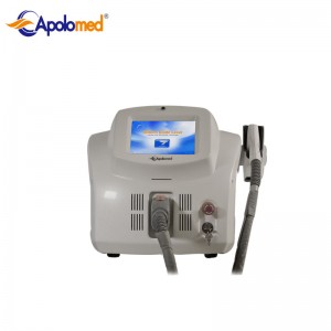 Apolo portebla 1600w 12 * 14mm diodo lasera depilación belecmaŝino