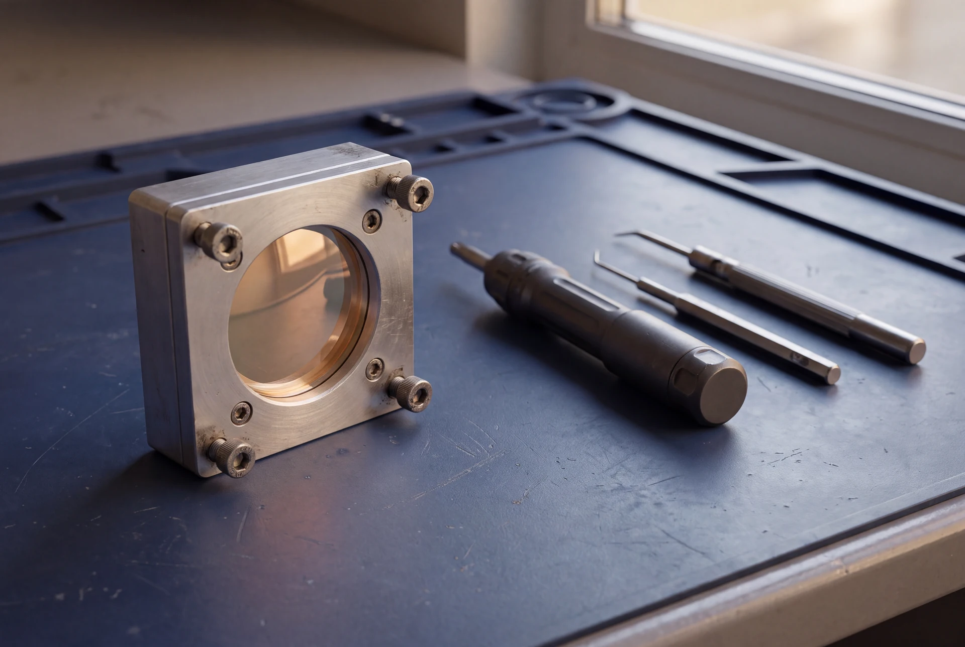 Illustrative precision optical component and inspection tools